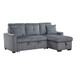 Rhett - 3 Piece Reversible Sectional With Pull-Out Bed And Hidden Storage