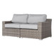 Chic Wide Outdoor Loveseat With Cushions