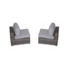 Modern Rattan Wicker Seating Group With Cushions