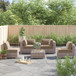 Outdoor Wicker Seating Group With Cushions