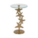 Starfish Sidetable Metal / Glass - Gold
