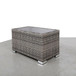 Chesterville - Slatted Side Table With Aluminum Top - Gray