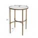 Bedford - Oval Mirror Accent Table - Antique Bronze