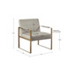 Jayco - Accent Chair With Metal Arms - Beige