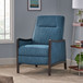 Drury - Contemporary Fabric Upholstered Pushback Recliner