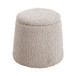 Elegant Round Storage Ottoman Upholstered