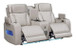 Skyline in Sand Power Reclining Set in Leather Gel