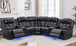 Ace Reclining Sectional in Leather Gel ACE26 by Happy Homes Ace Reclining Sectional in Leather Gel ACE26 by Happy Homes