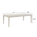 Expandable Dining Table - Vanilla White