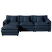 Modern Comfy Deep Seat Modular Sectional Sofa Cloud Couch With Ottoman