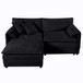 Modern Comfy Deep Seat Modular Sectional Sofa Cloud Couch With Ottoman