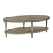 Bedford - Oval Coffee Table With Shelf - Natural
