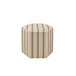 Accent Ottoman Printed Stripe