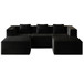 Compression Sofa With 2 Ottomans