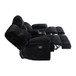 Admiral - Motion Loveseat With Console - Black