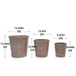 3 Pieces Flowerpot, Planter For Patio, Garden Or Windowsills