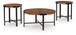 Crosstrail - Occasional Table Set (Set of 3) - Brown