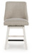 Robbinsdale - Upholstered Swivel Curved Back Barstool (Set of 2) - Antique White