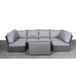 Comfortable Modern Patio Rattan Sectional Set With Cushions