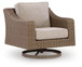 Laguna Heights - Swivel Lounge With Cushion - Beige