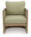 Serena Shores - Lounge Chair With Cushion (Set of 2) - Beige / Green
