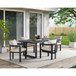 Playa - Dining Table - Dark Gray / Beige