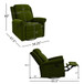 360 Degrees Swivel Recliner Manual Rocking Recliner Home With Adjustable Backrest