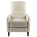 Upholstered Push Recliner Chair With Rubber Wood Legs For Living Room
