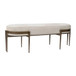 Marellla Hair On Hide Bench - White