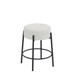 Round Bar Stools (Set of 2), Contemporary Upholstered Dining Stools For Kitchens, Coffee Shops And Bar Stores