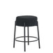 Round Bar Stools (Set of 2), Contemporary Upholstered Dining Stools For Kitchens, Coffee Shops And Bar Stores
