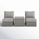 Modern Wicker Outdoor Seating Set With Cushions