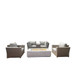 Outdoor Elegance Conversation Set With Fire Pit