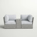 Outdoor Wicker Loveseat With Cushions