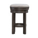 Lennox Hill - Upholstered Swivel Console Stool - Dark Brown