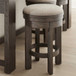 Lennox Hill - Upholstered Swivel Console Stool - Bark