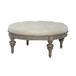Americana Farmhouse - Round Cocktail Ottoman - Light Brown