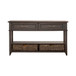 Mill Creek - 2 Drawer Sofa Table - Dark Brown
