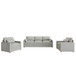 Cloud Sofa Set Couch For Living Room - Light Gray