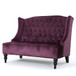 Nurturing - Upholstered Loveseat With Wing Back And Diamond Tufting