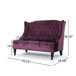 Nurturing - Upholstered Loveseat With Wing Back And Diamond Tufting