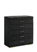 Henley Bedroom Set in Black Corduroy