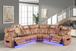 Barcelona Power Reclining Sectional by Happy Homes