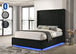 Melinda Bedroom Set in Black Corduroy
