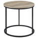 Lainey - Round Faux Marble Side End Table
