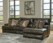Como - 3 Piece Italian Leather Match Reclining Sectional