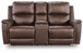 Bleckley - Power Reclining Loveseat With Console / Adjustable Headrest