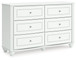 Kozlani - Six Drawer Dresser