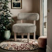 Ambre - Vegan Shearling Fabric Accent Chair - Taupe