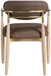 Riccio - Dining Arm Chair (Set of 2) - Natural And Gold Frame